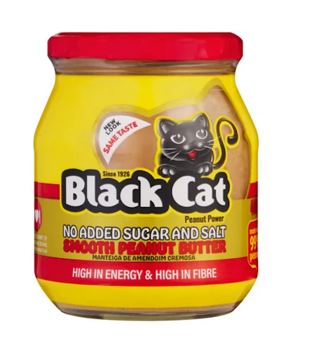 Black Cat Smooth Sugar Free Peanut Butter 410g