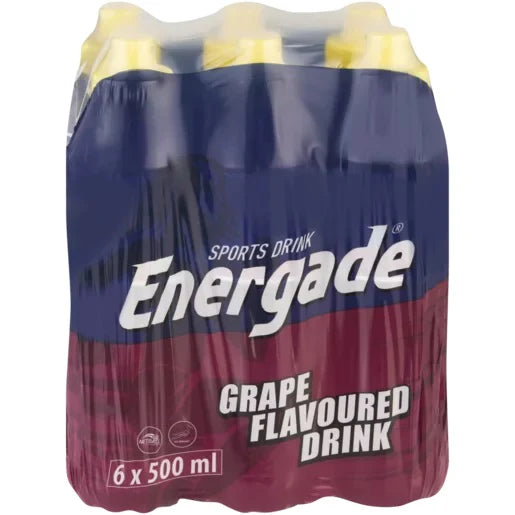 Energade Sports Energy Drink Grape bottles (6pk)