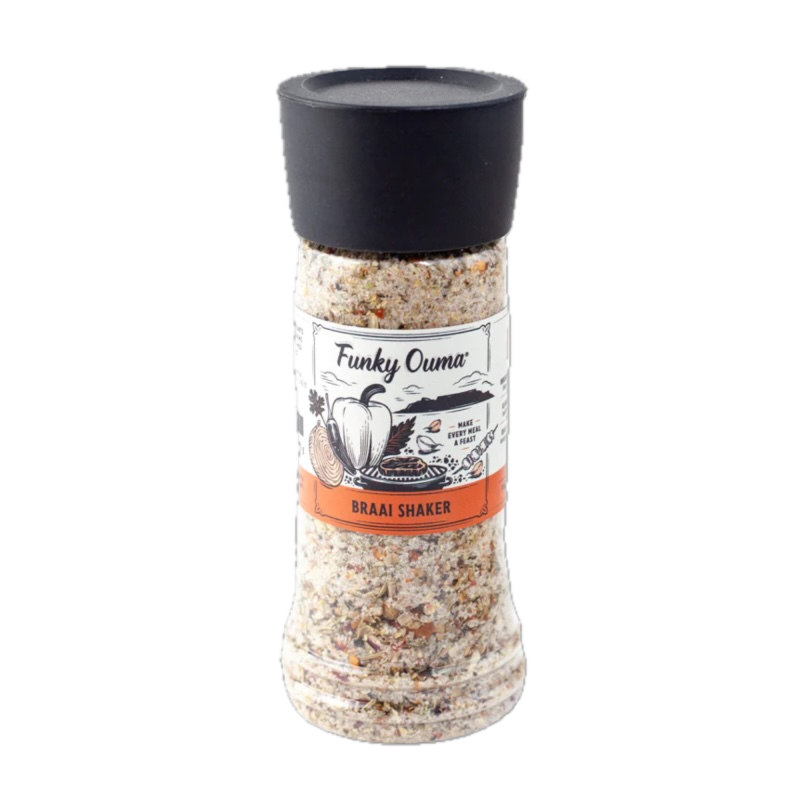 Funky Ouma Braai and BBQ Salt Shaker 160g
