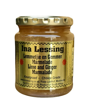Ina Lessing Lime and Ginger Marmalade 500g