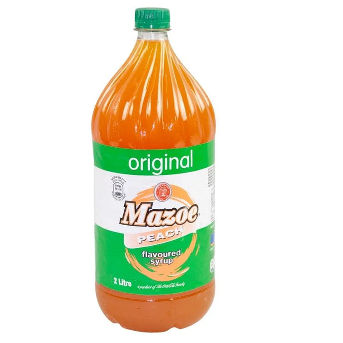 Mazoe Peach Cordial 2L bottle