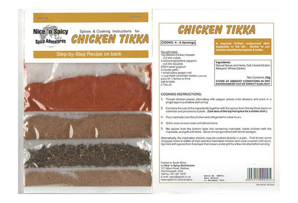 Nice N Spicy Chicken Tikka Curry Spice 50g