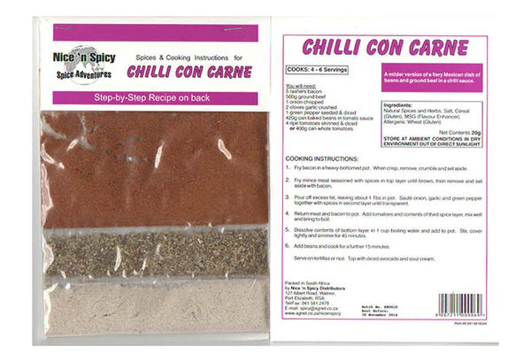 Nice N Spicy Chilli Con Carne Spice 50g