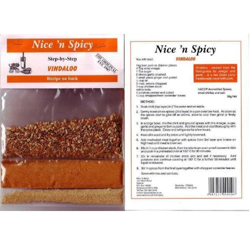 Nice N Spicy Vindaloo Curry Spice 50g