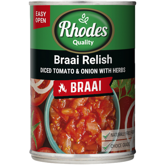 Rhodes Braai Relish 410g can