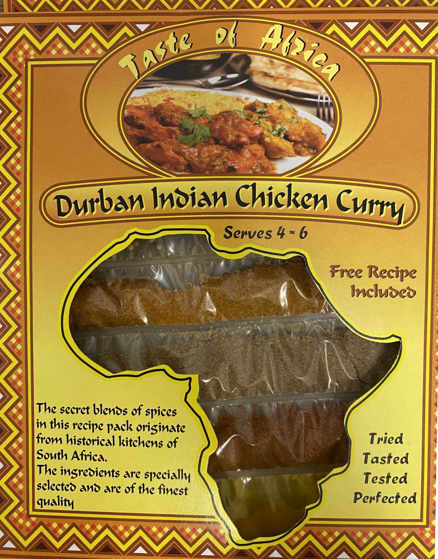Taste of Africa Durban Indian Chicken Curry Spice 60g