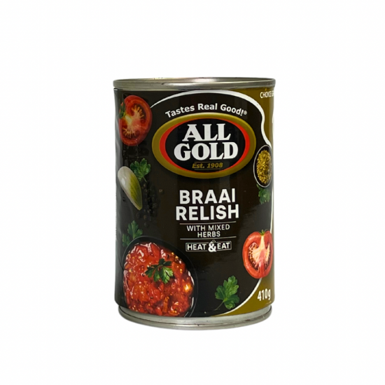 All Gold Braai Relish 410g can
