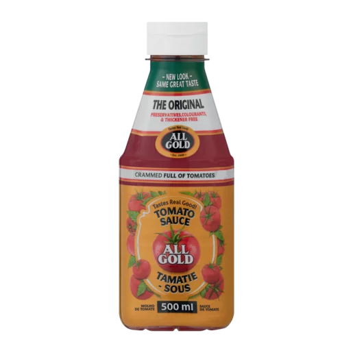 All Gold Tomato Sauce 500ml squeezy bottle