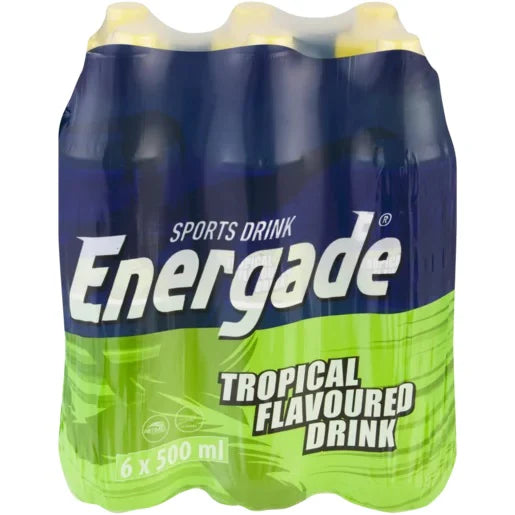 Energade Sports Energy Drink Tropical bottles (6pk)