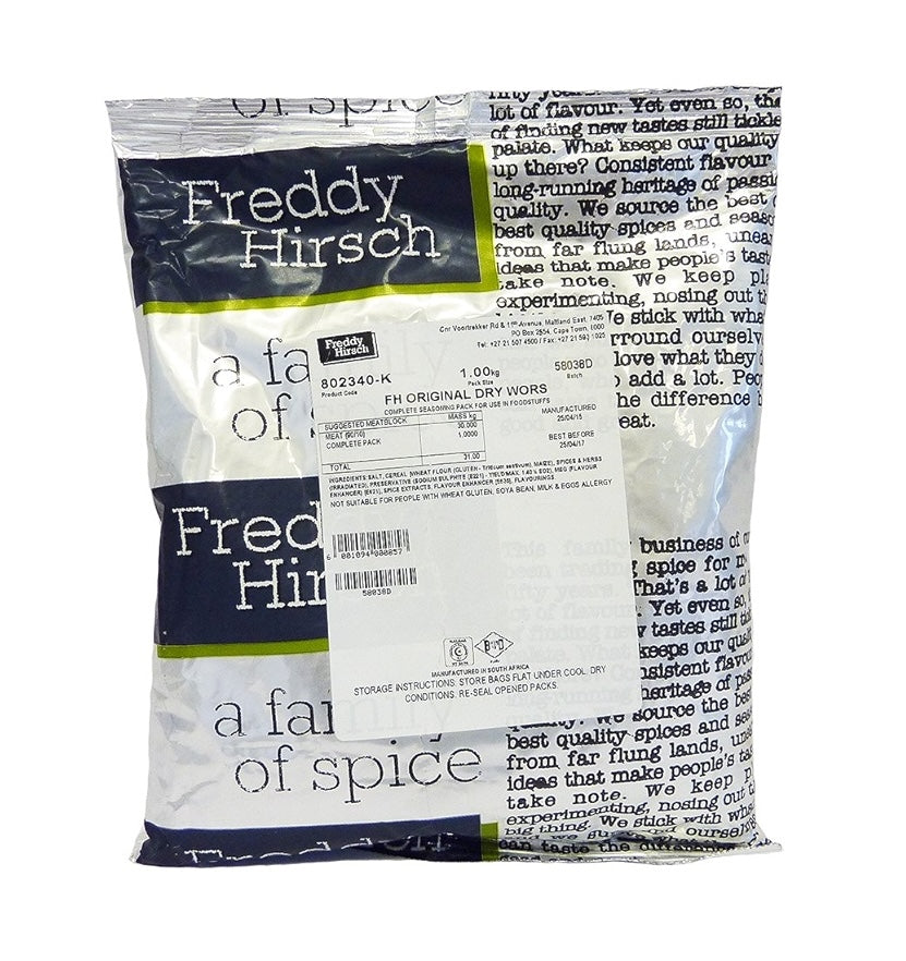 Freddy Hirsch Plaaslekker Droewors Spice 1.1kg