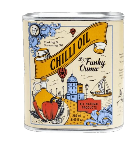 Funky Ouma Chilli Oil Spice Tin 250ml