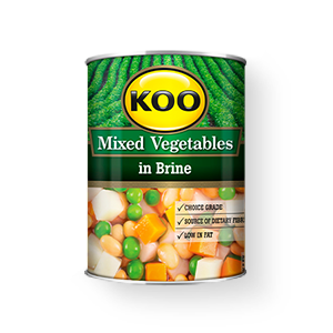 Koo Mixed Vegetables in Brine 410g can