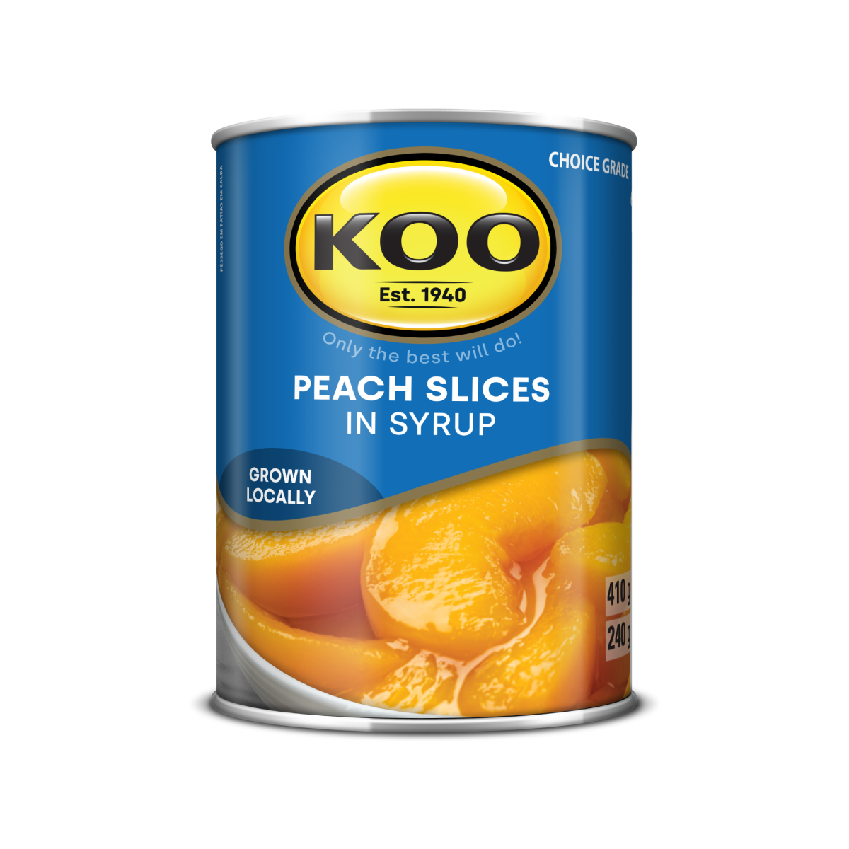 Koo Peach Slices in Syrup 410g can