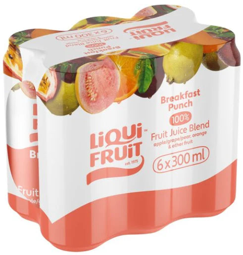 Liquifruit Breakfast Punch cans (6pk)