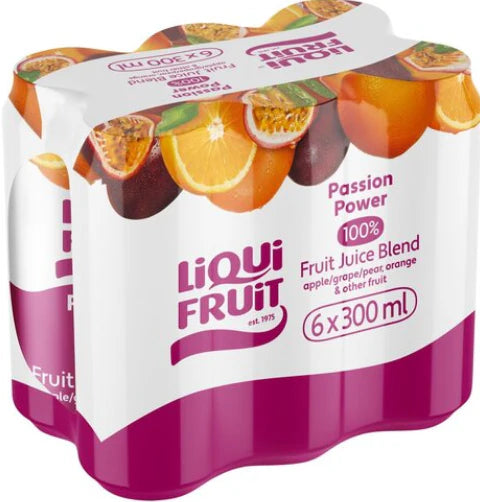 Liquifruit Passion Power cans (6pk)
