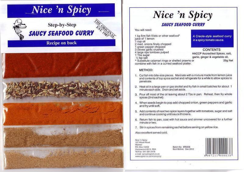 Nice N Spicy Seafood Curry Spice 50g