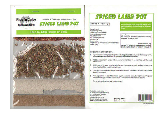 Nice N Spicy Spiced Lamb Pot Curry Spice 50g
