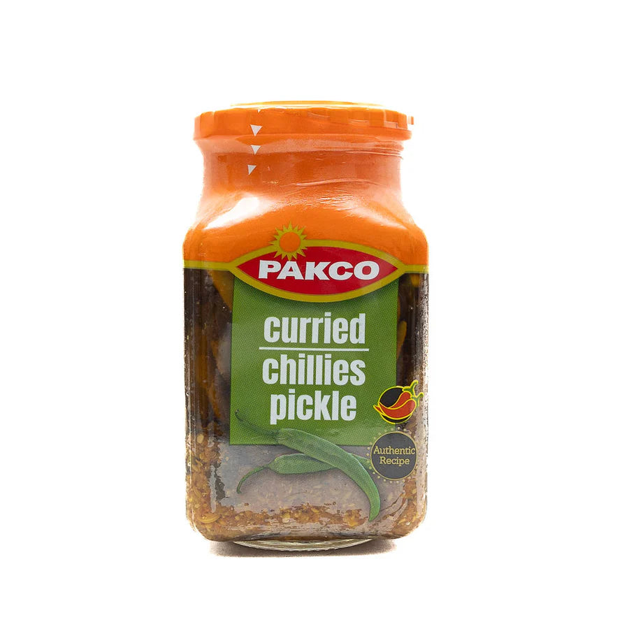 Pakco Curried Chillies Pickle 385g jar