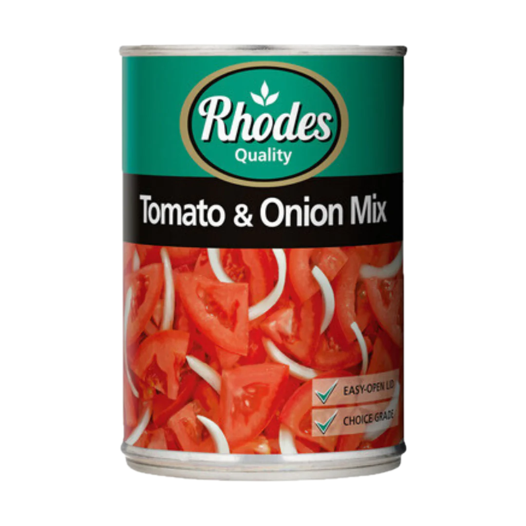 Rhodes Tomato and Onion Mix 410g can